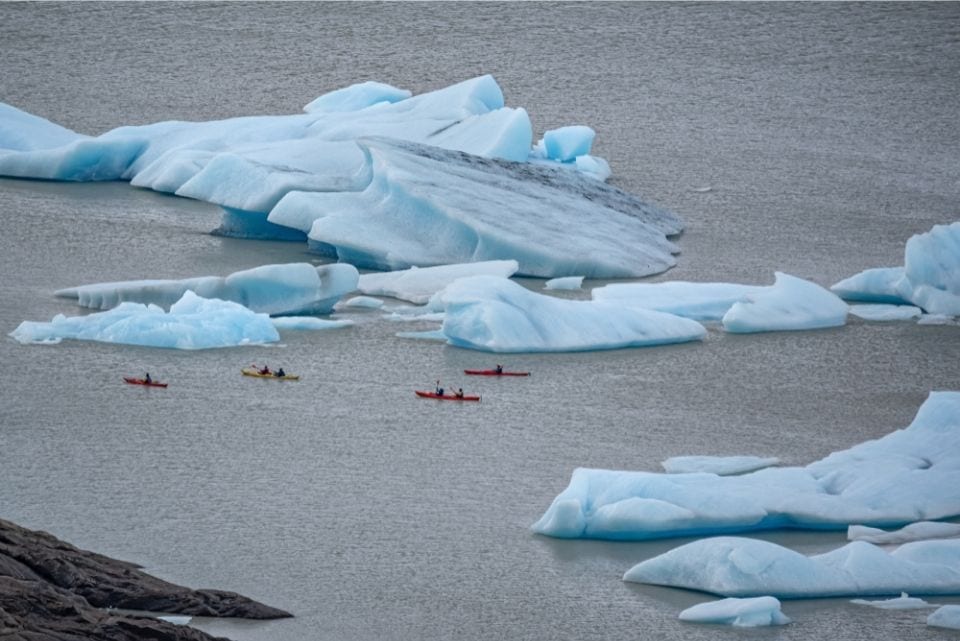 Activities in Torres del Paine for every taste grey glacier kayaking Grey glacier kayaking by Byelikova_Oksana