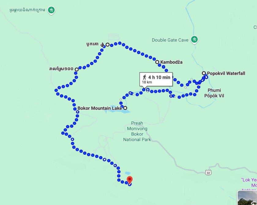 Our Bokor National Park Map Our Bokor National Park Map