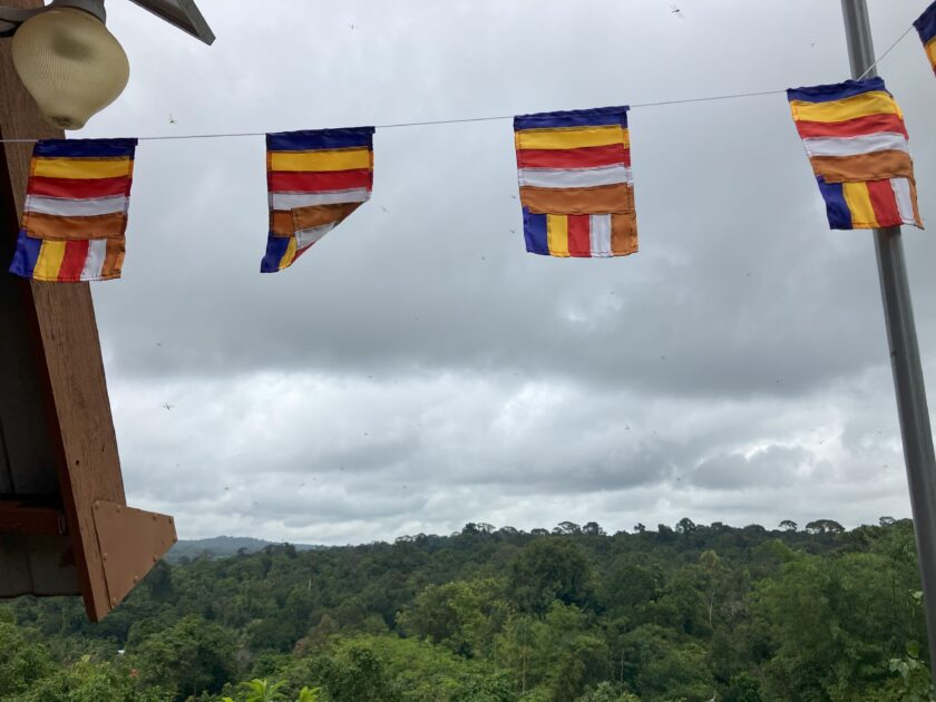 Kulen Mountains – Perfect Day Trip from Siem Reap Buddhist flags kulen mountains cambodia Buddhist flags-kulen mountains-cambodia
