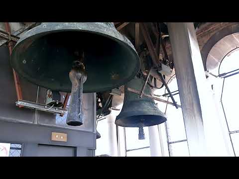 Venecia en abril: ¿vale la pena visitarla? Qué esperar y qué hacer es img 75847 72 Una campana sonando mientras estábamos en lo alto del campanario de San Marcos en Venecia, Italia